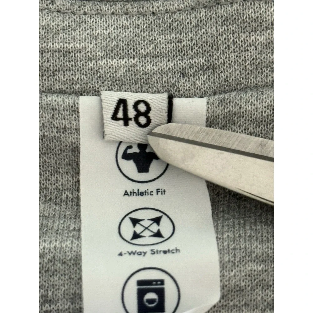 State‎ & Liberty Suit Jacket Mens 48 Gray Stretch 2 Button Casual Knit Blazer